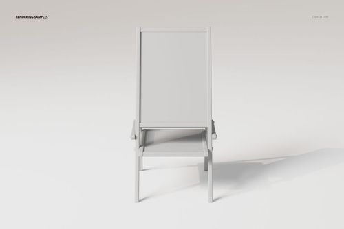 Front view of a junior art easel with a rectangular white board and angled wooden frame on a light background.