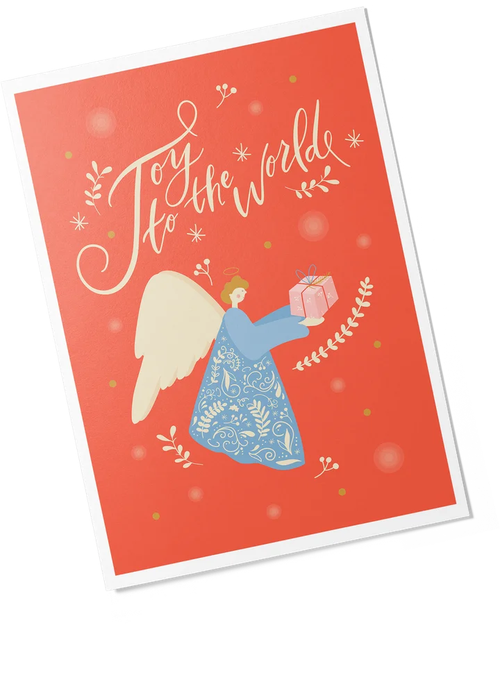 Decorative Christmas card with festive design