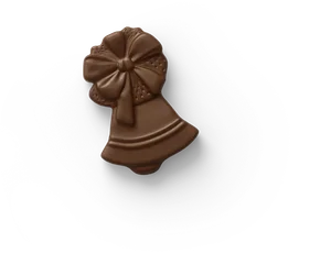 Chocolate bell Christmas ornament