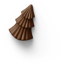 Chocolate Christmas tree decoration